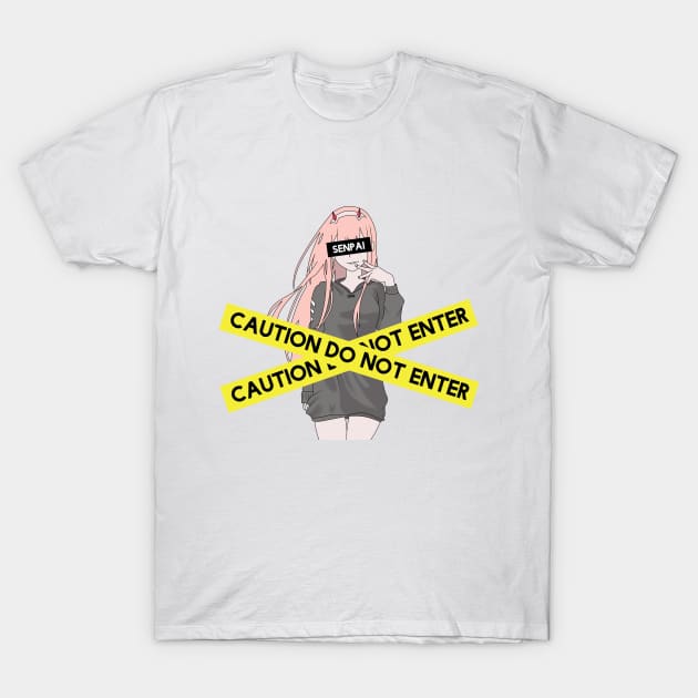 Zero two T-Shirt by Fukuro1703